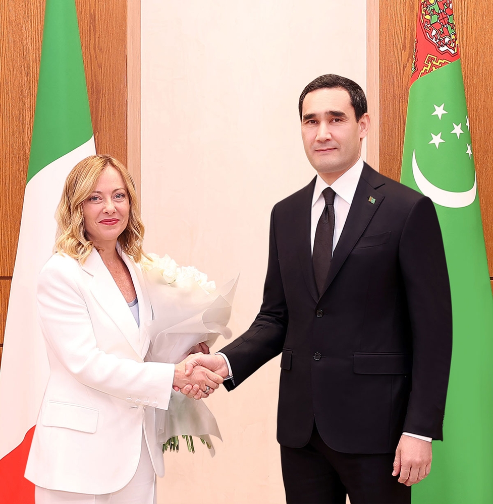 President of Turkmenistan Meets with the Prime Minister of the Italian Republic