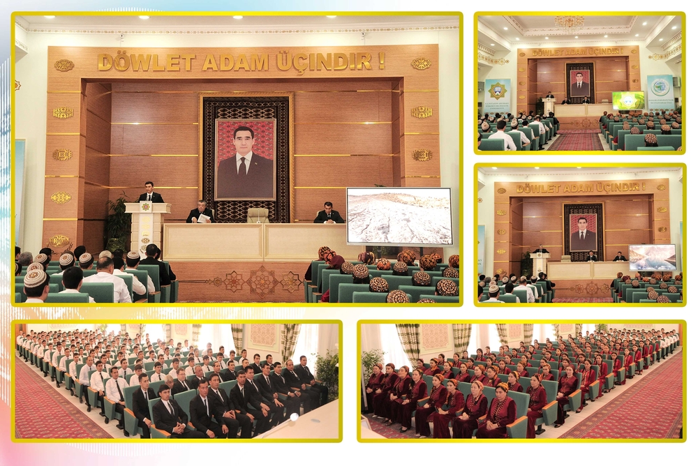 «EKOLOGIÝA MEDENIÝETI DURNUKLY ÖSÜŞIŇ BINÝADYDYR» ATLY YLMY-AMALY MASLAHAT GEÇIRILDI