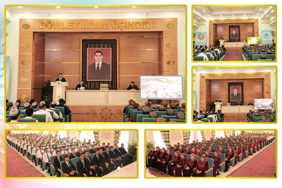 «EKOLOGIÝA MEDENIÝETI DURNUKLY ÖSÜŞIŇ BINÝADYDYR» ATLY YLMY-AMALY MASLAHAT GEÇIRILDI