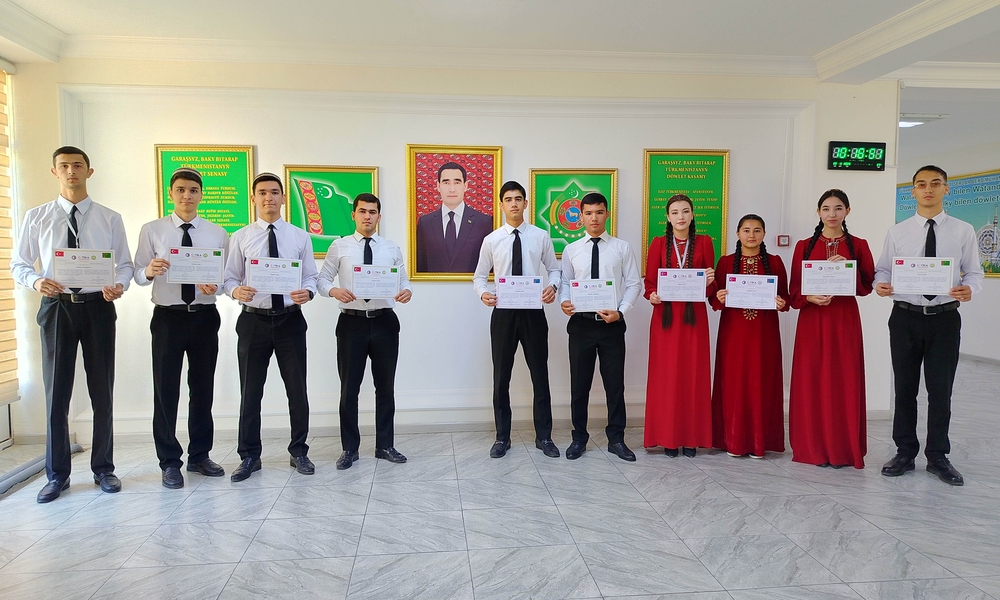 Halkara hyzmatdaşlygy netijesinde talyplary daşky gurşaw howpsuzlygy babatynda bilimlerini we başarnyklaryny ýokarlandyrmaga mümkinçilik aldylar