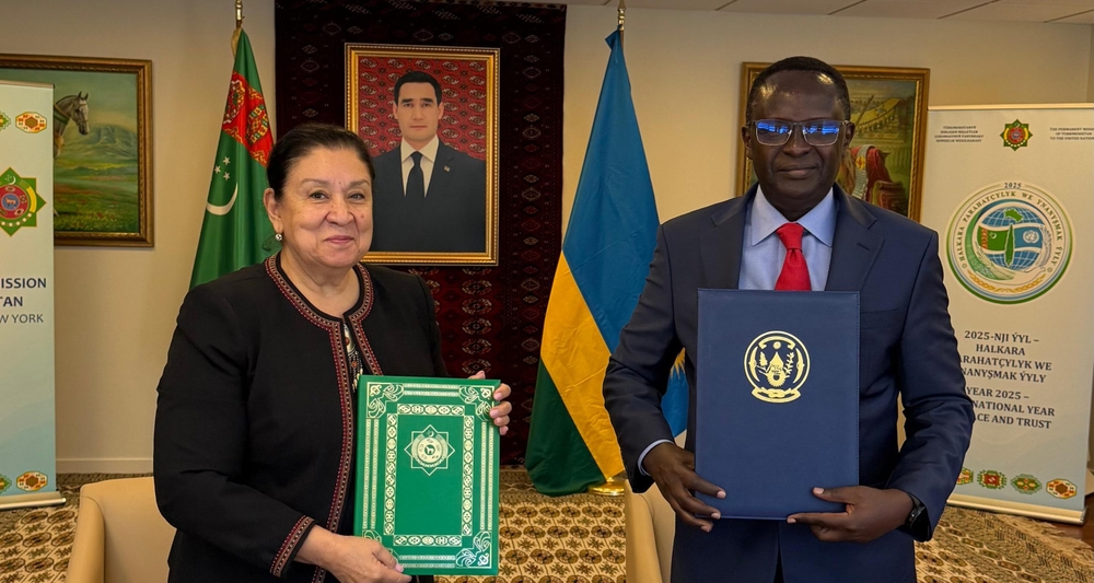 Diplomatic relations have been established between Turkmenistan and the Republic of Rwanda