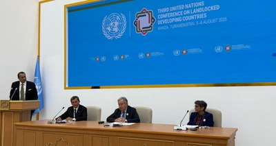 Briefing dedicated to the beginning of the plenary session of the Third UN Conference of Landlocked Developing Countries was held in Avaza