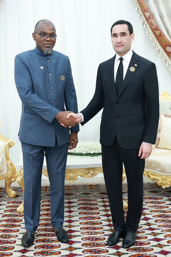The President of Turkmenistan met with the Vice-President of the Republic of Gambia