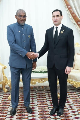 The President of Turkmenistan met with the Vice-President of the Republic of Gambia