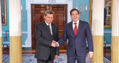 The Minister of Foreign Affairs of Turkmenistan met with the Secretary of State of the United States of America