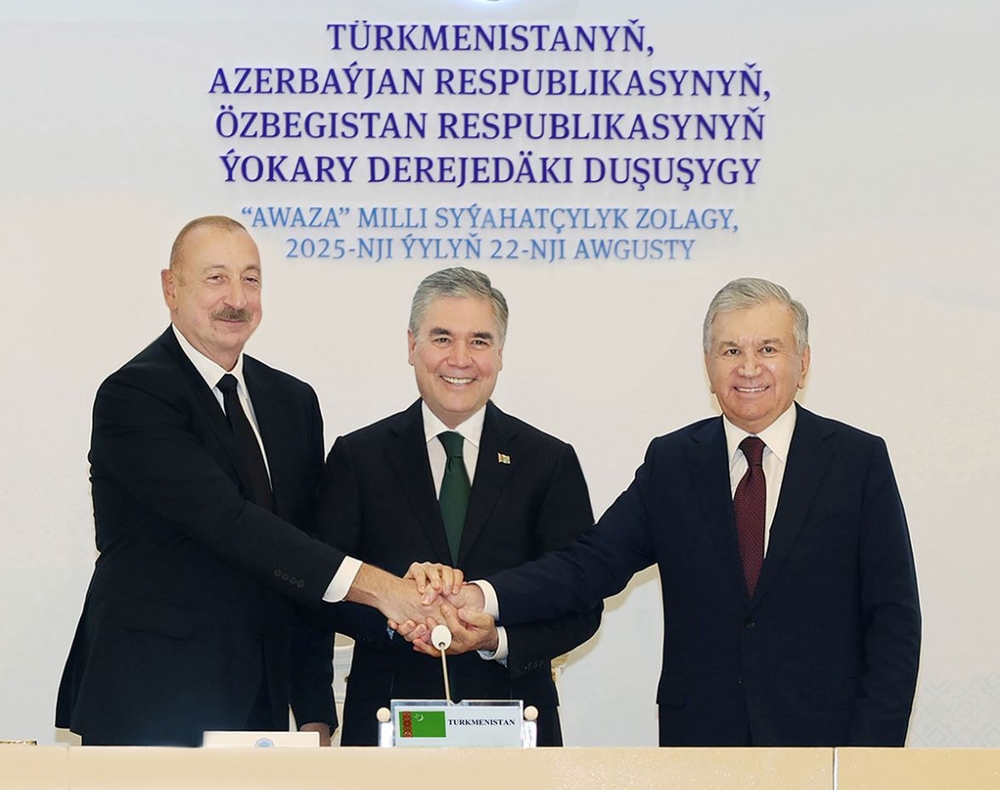 A trilateral meeting in the format of "Turkmenistan - Azerbaijan - Uzbekistan" was held in Avaza