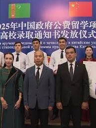 Students from Turkmenistan were presented with notifications about their trip to study in China