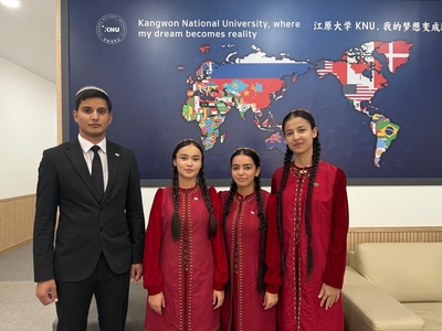 Turkmen students were sent for a one-year internship to Kangwon National University, Republic of Korea