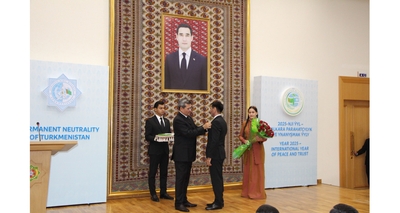 Award Ceremony for the “For Love of the Motherland” Medals Held at the Ministry of Foreign Affairs of Turkmenistan