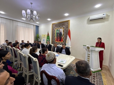 Turkmen students took an active part in a briefing held in Tajikistan.