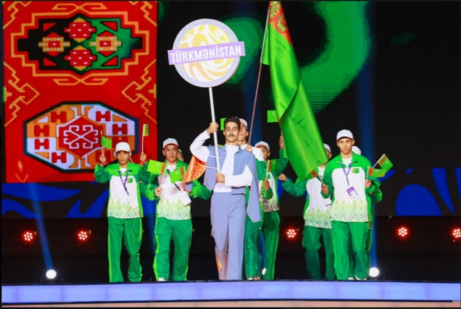Türkmen türgenleri Azerbaýjanda GDA ýurtlarynyň III Oýunlarynyň açylyş dabarasyna gatnaşdy