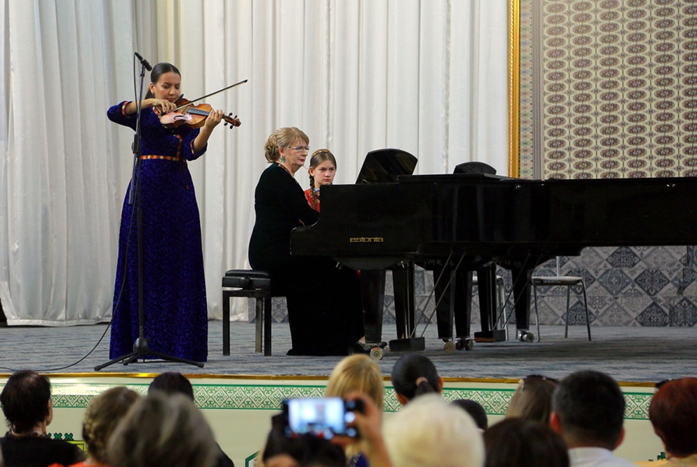 In honor of International Music Day, a concert was held at the Turkmen Conservatory