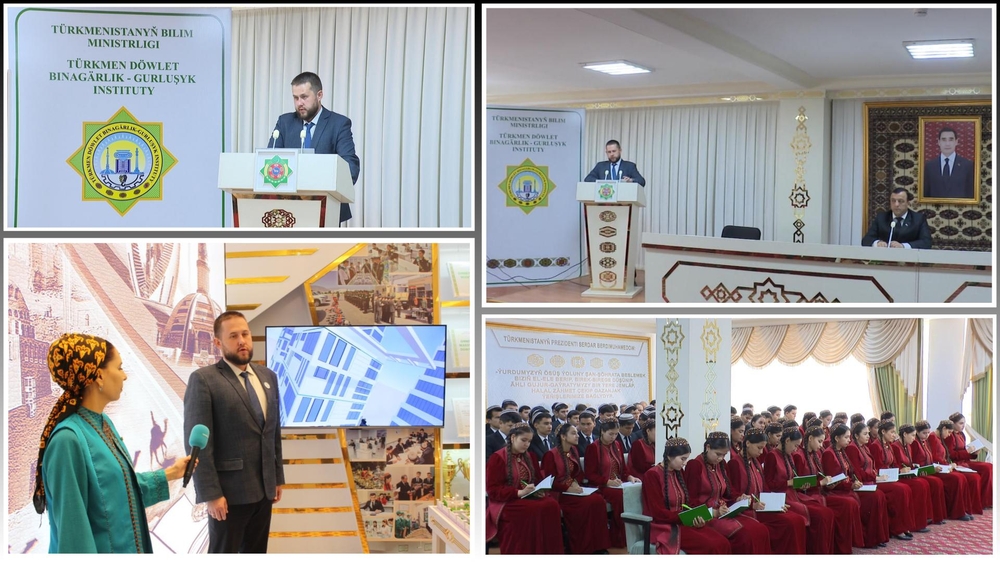 Kazan Milli barlag tehnologiýalar uniwersitetiniň wekili Türkmen döwlet binagärlik-gurluşyk institutynda okuw sapagyny geçirdi
