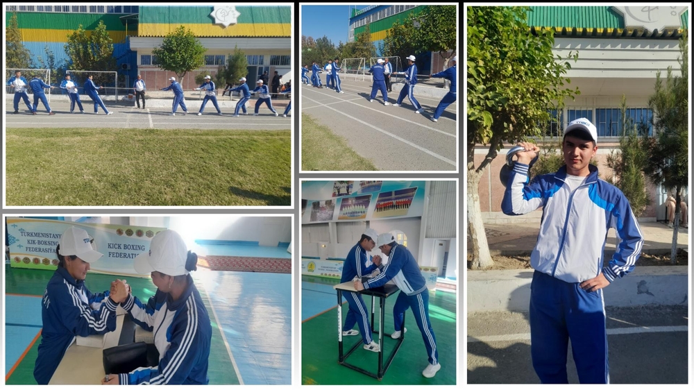 Türkmen döwlet binagärlik-gurluşyk institutynda “Halkara parahatçylyk we ynanyşmak” ýyly mynasybetli institutymyzyň talyp ýaşlarynyň arasynda sport bäsleşigi geçirildi