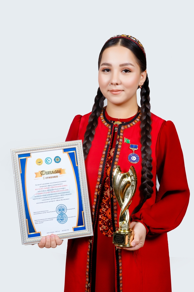 A student of Turkmen State University became the winner of the international contest “Best Student of Turkic Peoples”