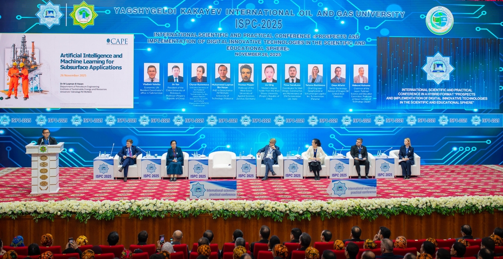 Yagshygeldi Kakayev International Oil and Gas University hosted an international scientific and practical conference and exhibition in a hybrid format "Prospects and implementation of digital innovative technologies in the scientific and educational sphere"