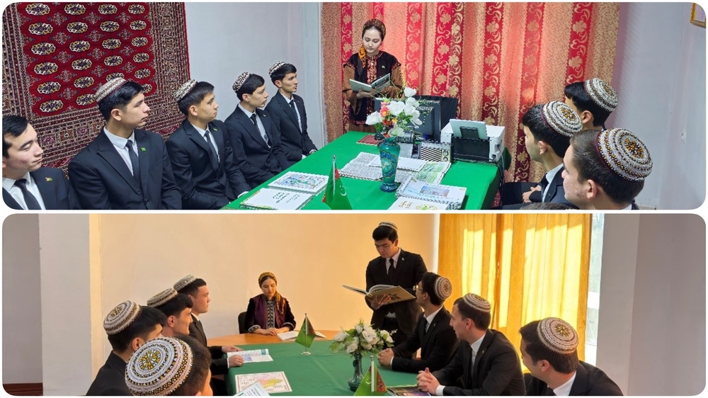 Himiýa tehnologiýasy fakultetiniň “Diller” kafedrasynyň mugallymlary tarapyndan institutyň umumy ýaşaýyş jaýynda ýaşaýan talyplaryň arasynda “Döwrebap hünärmen we dil başarnygy” atly wagyz-nesihat duşuşygy geçirildi