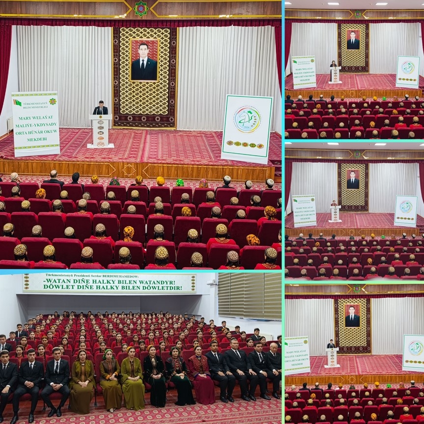 “2025-2026-njy okuw ýylynyň II ýarym ýyllygynyň ilkinji okuw sapagy “Garaşsyz, baky Bitarap Türkmenistan – bedew batly at-myradyň mekany” ady bilen geçirildi