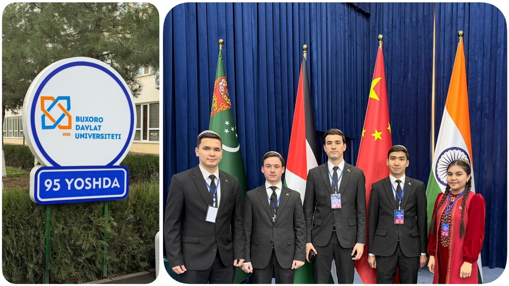 Türkmen talyplary Özbegistan Respublikasynyň Buhara şäherinde