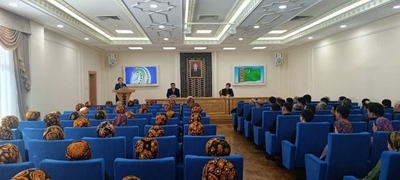 «ÝAŞ NESLI GARAŞSYZ, BAKY BITARAP TÜRKMENISTAN­A, MILLI MIRASYMYZA ÇÄKSIZ BUÝSANÇ, SÖÝGI WE HORMAT GOÝMAK RUHUNDA TERBIÝELEMEGIŇ WEZIPELERINE WE USULLARYNA BAGYŞLANAN BILIM IŞGÄRLERINIŇ YLMY-USULY
MASLAHATY GEÇIRILDI