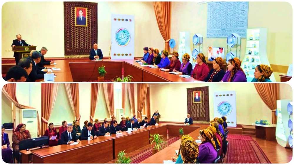 TÜRKMENISTANYŇ YLYMLAR AKADEMIÝASYNYŇ HIMIÝA INSTITUTYNDA GEÇIRILEN YLMY-USULY MASLAHATY