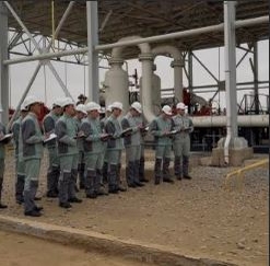 Ýagşygeldi Kakaýew adyndaky Halkara nebit we gaz uniwersitetiniň Nebit we gaz fakultetiniň mugallymlary we talyplary göçme okuw sapagyny geçirdiler