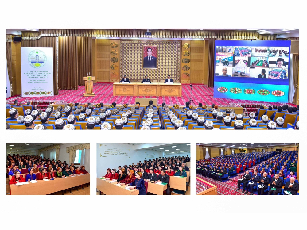 Türkmen döwlet bedenterbiýe we sport institutynda halkara maslahat geçirildi