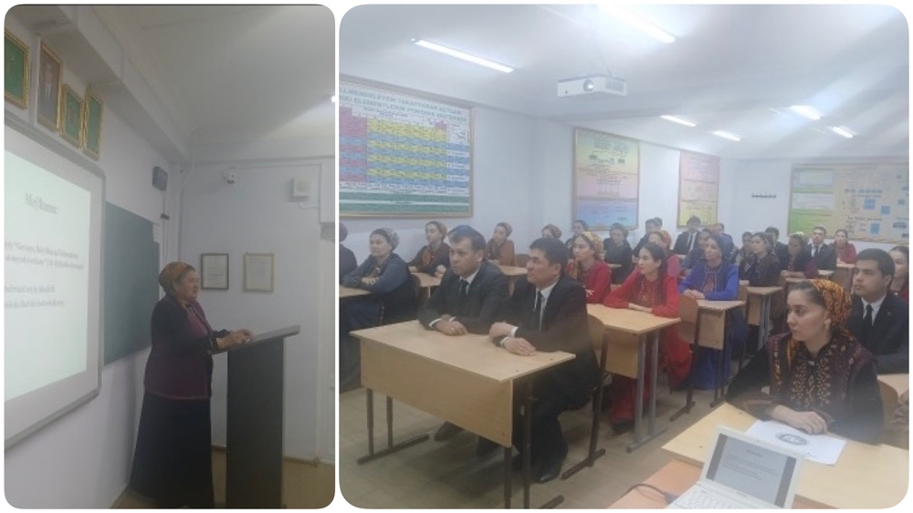 Türkmen döwlet binagärlik-gurluşyk institutynyň Himiýa tehnologiýasy fakultetiniň gurnamagynda “Garaşsyz, Baky Bitarap Türkmenistan-bedew batly at-myradyň mekany” ýyly - täze üstünlikleriň, belent sepgitleriň ýyly atly okuw-usulyýet maslahaty geçirildi
