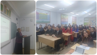 Türkmen döwlet binagärlik-gurluşyk institutynyň Himiýa tehnologiýasy fakultetiniň gurnamagynda “Garaşsyz, Baky Bitarap Türkmenistan-bedew batly at-myradyň mekany”  ýyly - täze üstünlikleriň, belent sepgitleriň ýyly atly okuw-usulyýet maslahaty geçirildi