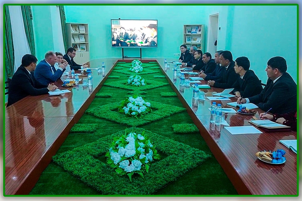 A meeting was held at the Turkmen Agricultural University with representatives of a well-known German university