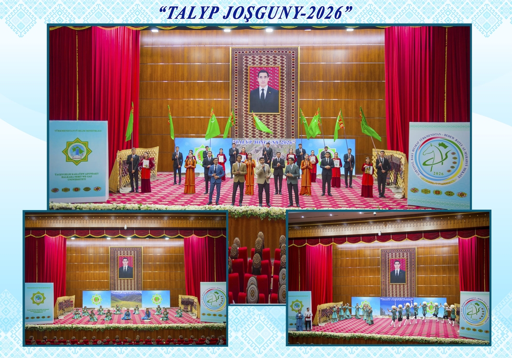 ÝAGŞYGELDI KAKAÝEW ADYNDAKY HALKARA NEBIT WE GAZ UNIWERSITETINDE «TALYP JOŞGUNY — 2026» ATLY DÖREDIJILIK FESTIWALYNYŇ UNIWERSITET TAPGYRY GEÇIRILDI