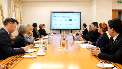 Meeting with US delegation held at the Ministry of Education of Turkmenistan