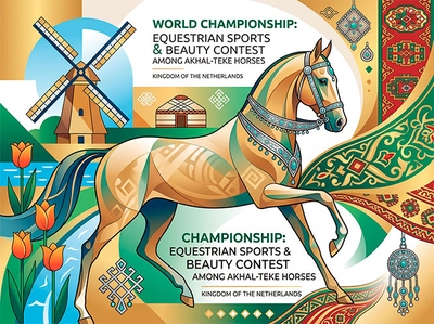 Niderlandlar Patyşalygynda geçiriljek ahalteke atlarynyň arasynda atly sport we gözellik bäsleşiginiň dünýä çempionaty