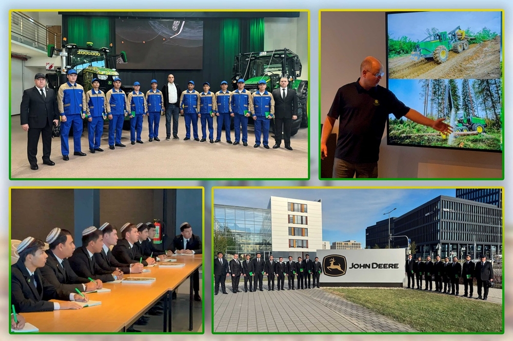 Türkmen oba hojalyk uniwersitetiniň mugallymlary we talyplary «John Deere» kompaniýasynyň önümçiligi bilen tanyşdylar