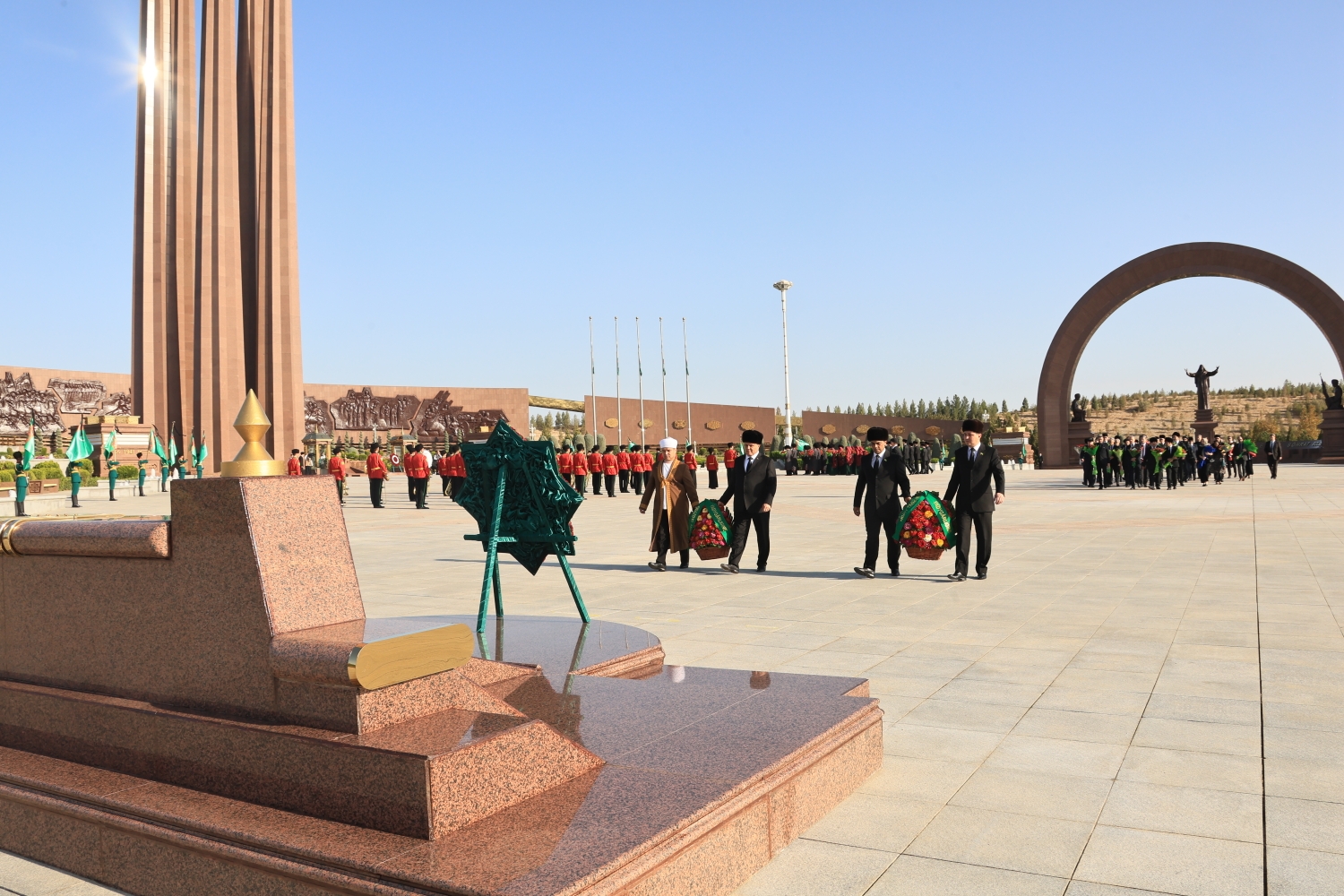 President Serdar Berdimuhamedov participates in the ceremony on the occasion of the Remembrance Day