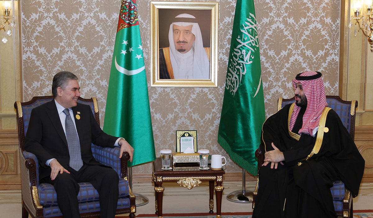 The National Leader of the Turkmen People Met with the Crown Prince, Prime Minister of the Kingdom of Saudi Arabia