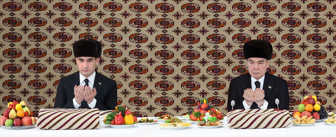 A sadaqa was given in honor of Hajji Arkadag's pilgrimage to the Holy Kaaba